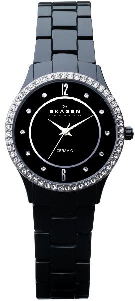SKAGEN 347SBXBC, SORT KERAMIK DAMEUR